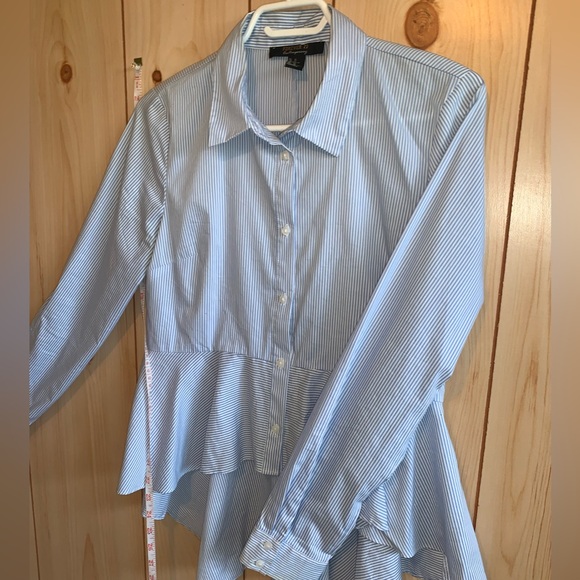 Forever 21 -contemporary-blue stripe -medium - Picture 2 of 11